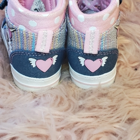 Blue and Pink Iridescent Sneakers - Picture 2 of 5